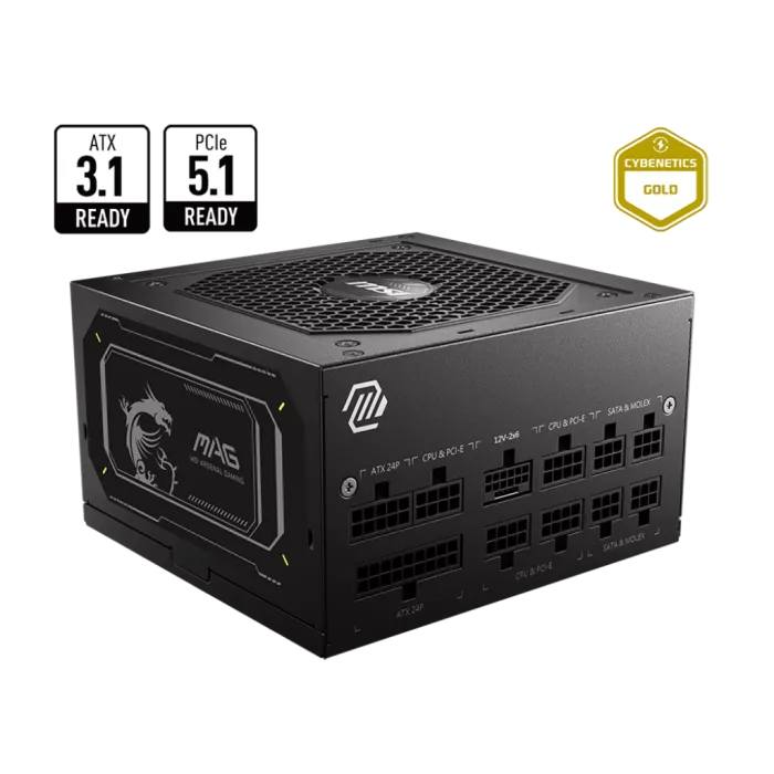 MSI MAG A750GL PCIE5 II 750W Power Supply - 80 Plus Gold