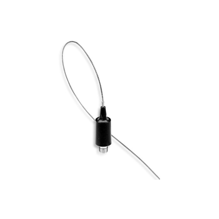 Larsen 2M 5/8 Wave Ant Super Flex Whip. Black Base/Stainless Steel Whip - PHW150C