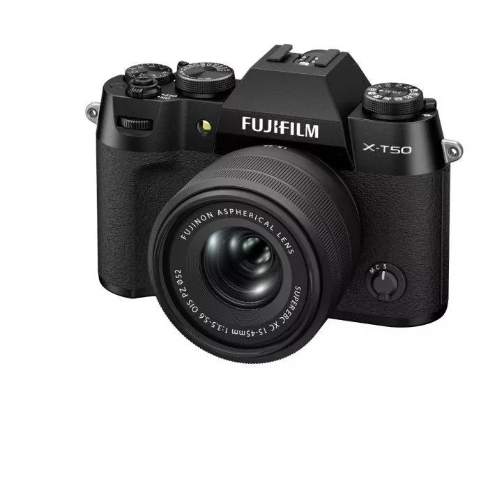 FUJIFILM X-T50 XC15-45mm レンズキット Fujifilm X-T50 Black Camera with XC15-45mm Lens Kit | GigaParts.com
