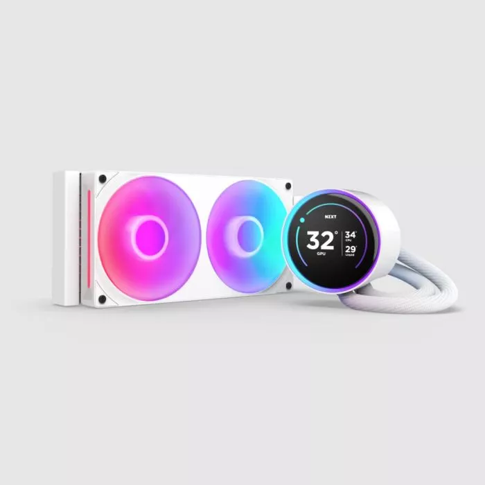 NZXT Kraken Elite RGB 240 AIO Liquid Cooler - White | GigaParts.com