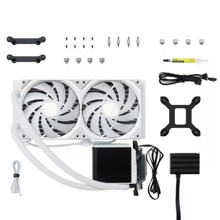 Tryx Panorama ARGB 280mm AIO CPU Cooler - White Design | GigaParts.com