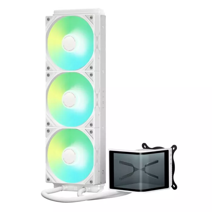 TRYX PANORAMA SE 360 ARGB ホワイト 簡易水冷　クーラー TRYX Panorama SE 360 ARGB White 360mm AIO Rotatable 6.5