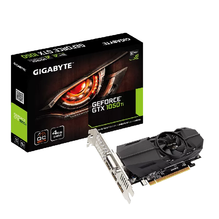 GIGABYTE GeForce GTX 1050 Ti OC 4GB Low Profile GPU | GigaParts.com