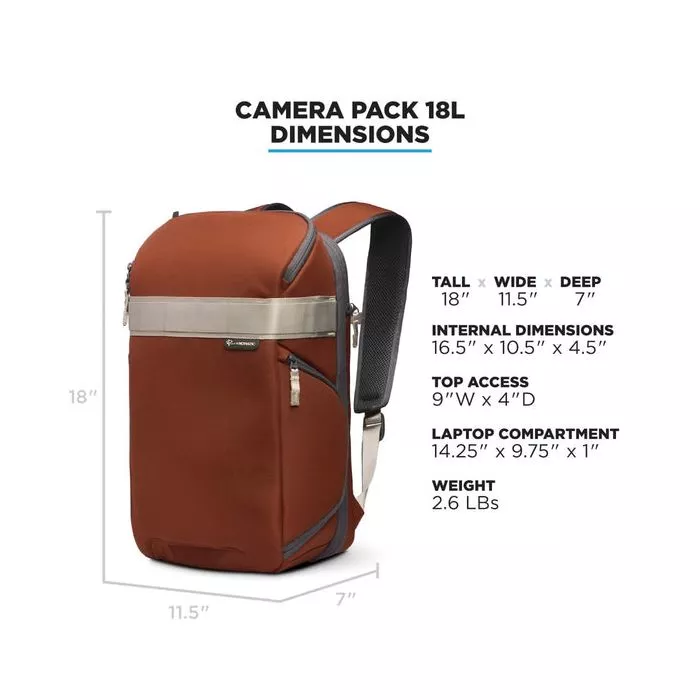 Nomatic Luma Camera Pack 18L - Slim & Versatile Backpack