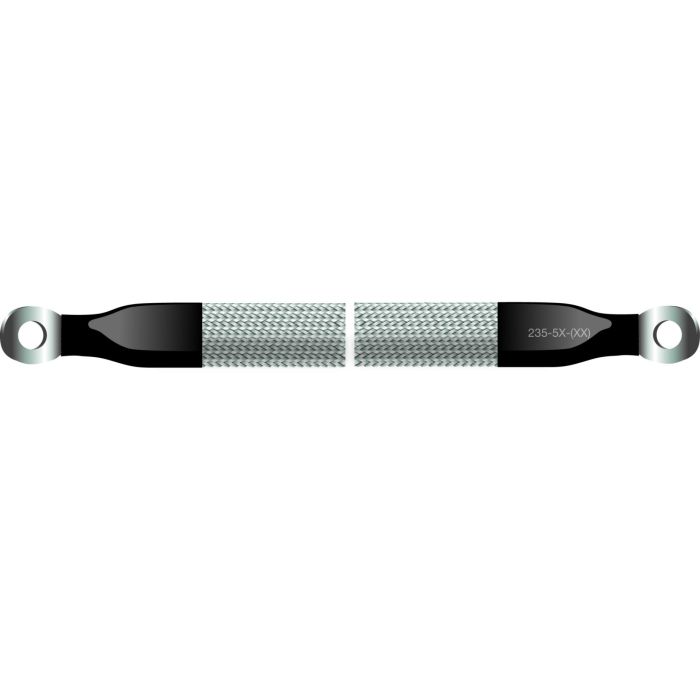 ABR Industries 15ft 1in Flat TC Ground Braid with #10 Stud Ring Terminal