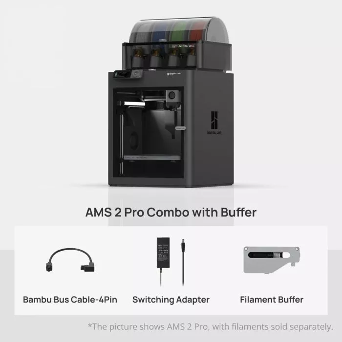 Bambu Lab P1S 3Dプリンター ＆ AMS 2 Pro Bambu Lab P1S Combo 3D Printer and AMS 2 Pro | GigaParts.com