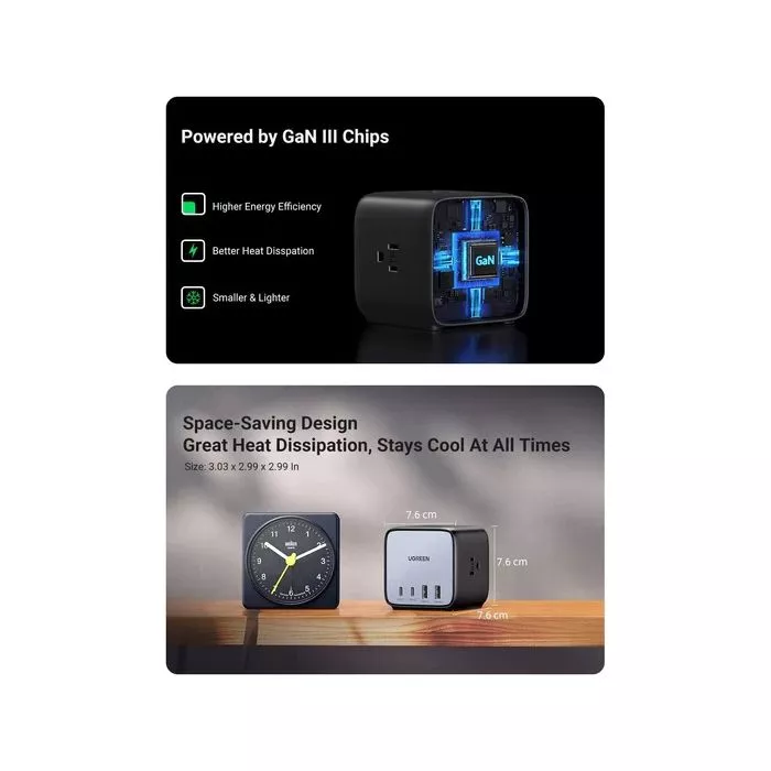 DigiNest 65W Cube UGREEN USB Ugreen - GaN with Charging C Station