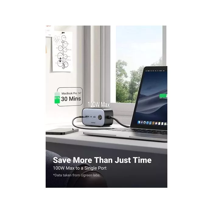 Ugreen 100W USB C DigiNest Pro Charging Station - Thumbnail 4