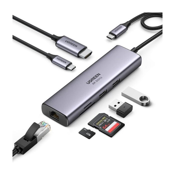 UGREEN 60515 7-in-1 USB C Multiport Hub UGREEN 60515 7-in-1 USB C Multiport Hub