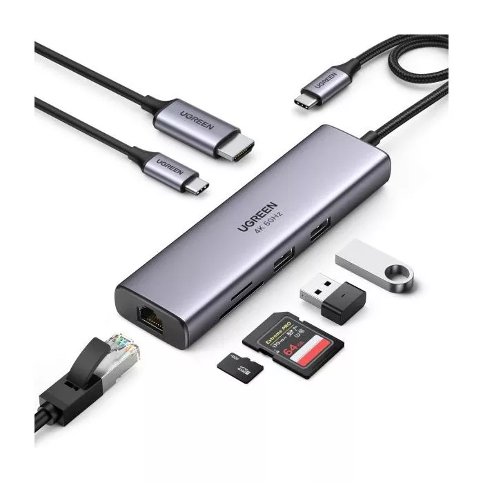 UGREEN 7-in-1 4K HDMI USB C Hub - Thumbnail 3