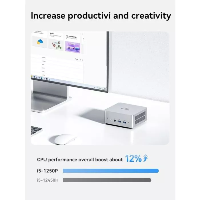 Minisforum UN1250 i5 Mini Desktop PC - 16GB RAM, 1TB SSD