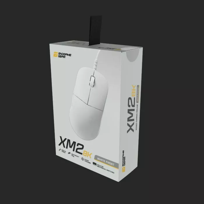 Endgame Gear XM2 8K White Frost Gaming Mouse - Ultra-Fast