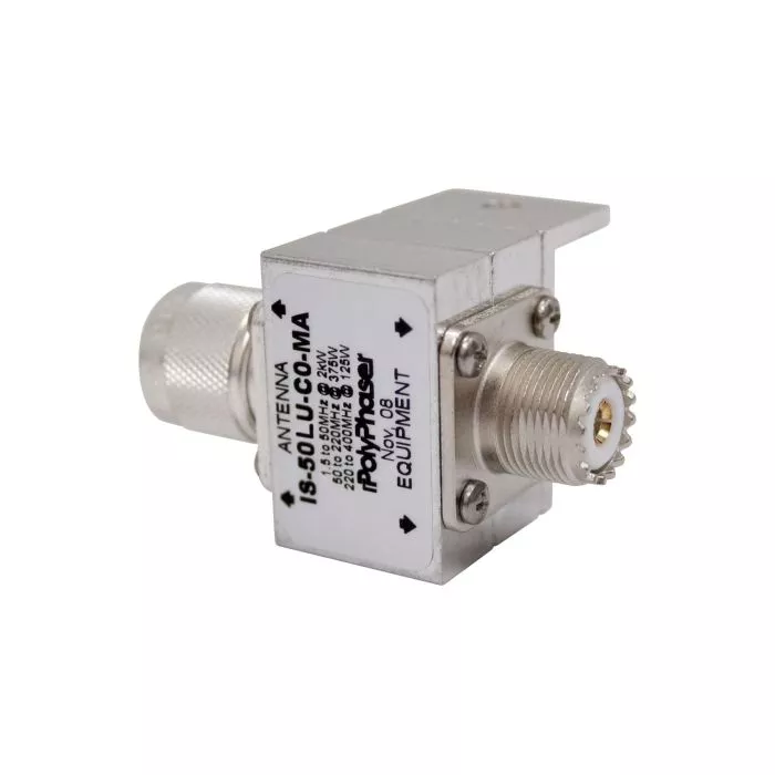 Bulkhead Arrestor, UHF Male to UHF Female, 700MHz - Thumbnail 2