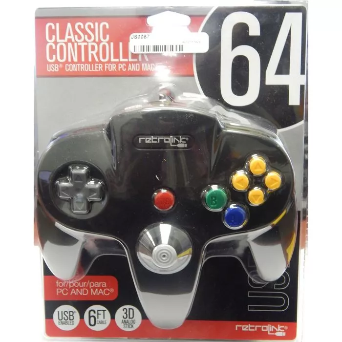 Retrolink N64 Style USB Controller Retro Gaming Reimagined