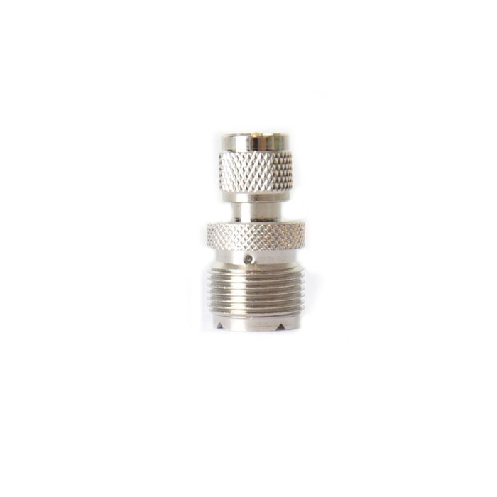 Lands Precision Mini-UHF Male to UHF Female SO-239 Adapter Lands Precision Mini-UHF Male to UHF Female SO-239 Adapter