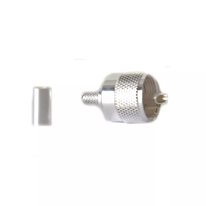 Lands Precision UHF Male PL-259 Connector for RG-8X | GigaParts.com