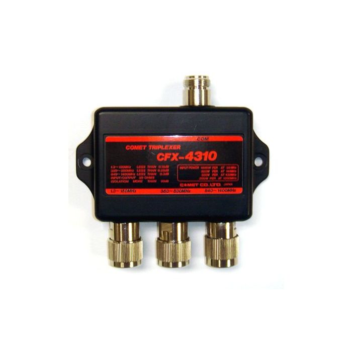 Commet Antennas CFX-4310C Triplexer 146/446/1200MHz Commet Antennas CFX-4310C Triplexer 146/446/1200MHz