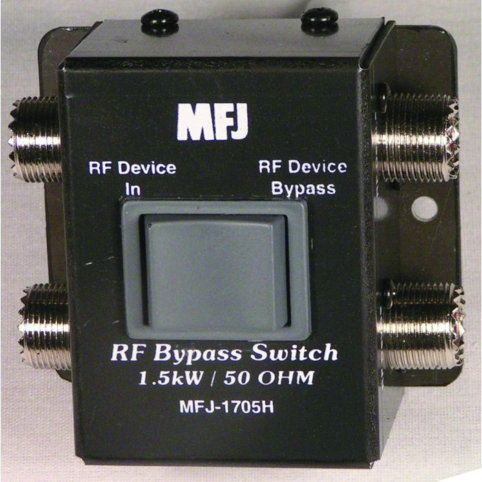 MFJ-1705H RF Bypass Sw DC-600 MHz 1500W MFJ-1705H RF Bypass Sw DC-600 MHz 1500W
