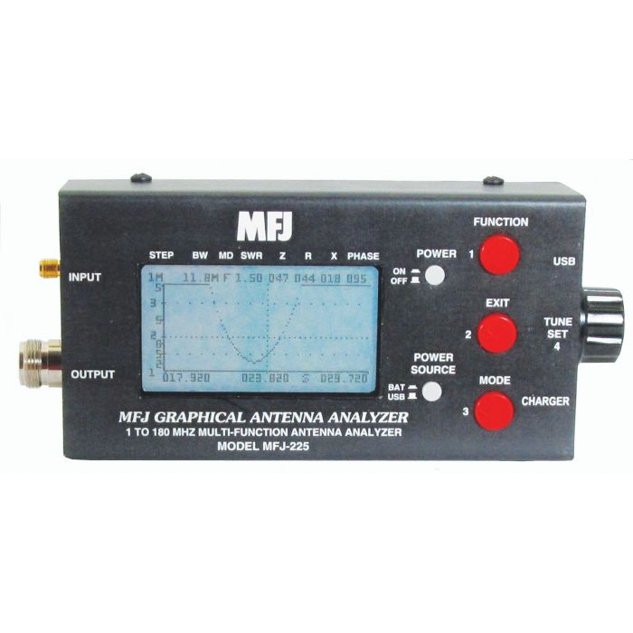 MFJ 1.8-170 MHz HF/VHF Two-Port Graphic Antenna Analyzer MFJ-225