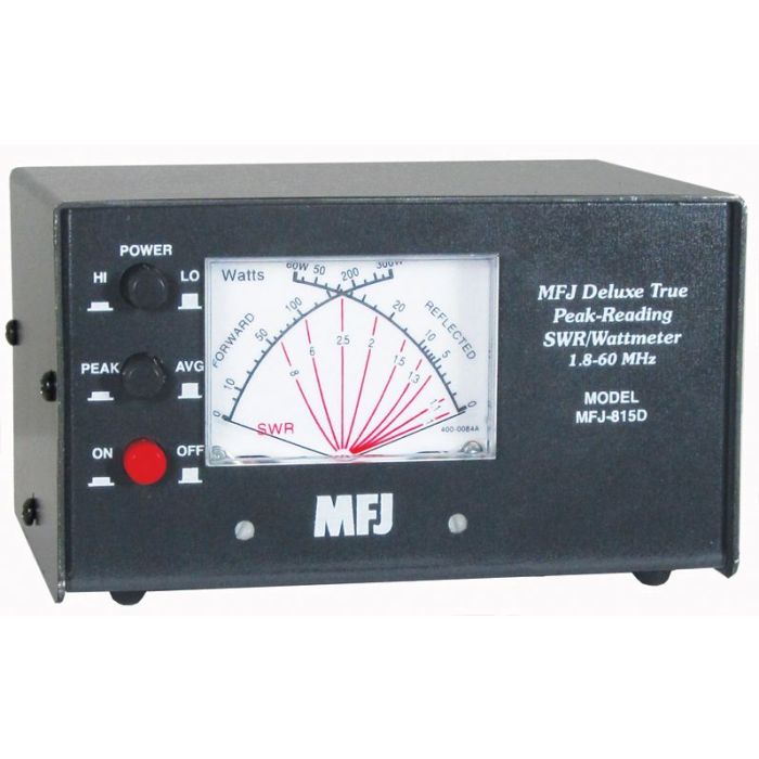 MFJ-815D HF + 50 MHz Cross Needle SWR / Wattmeter 