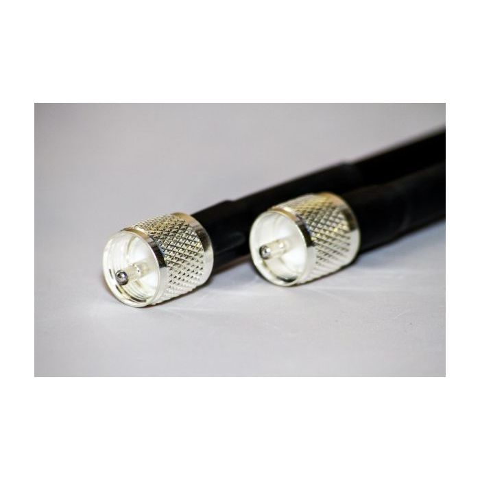 ABR400-Ultra Flex 18ft RG8 Coax Jumper w PL259 Ends 25400F-PL-18