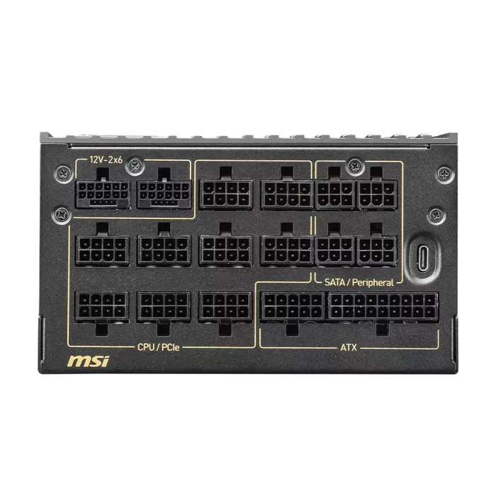MSI MEG Ai1600T PCIE5 Power Supply - 1600W, 80 PLUS Titanium