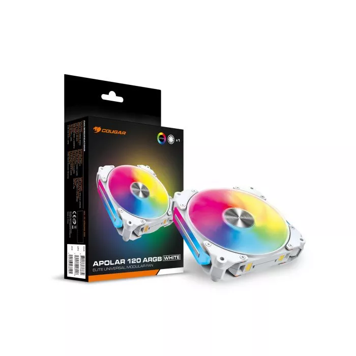 Cougar Apolar 120 ARGB 120mm White Case Fan - Single Pack