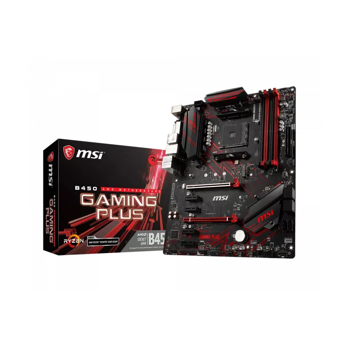 MSI B450 Gaming Plus Motherboard - Thumbnail 2