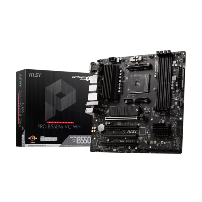 MSI PRO B550M-VC WIFI mATX AM4 Motherboard - DDR4 Support