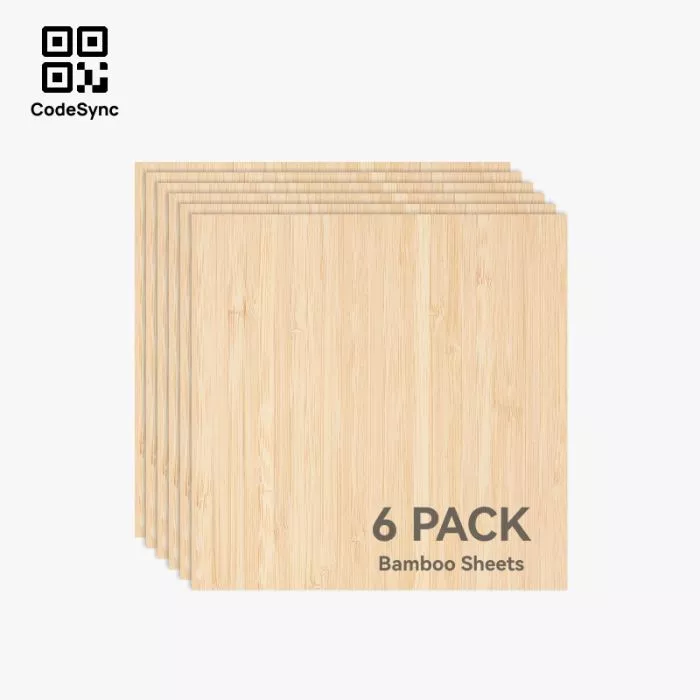 BAMBOO 2024.6〜2025.1 3mm Bamboo Board (6PCS) - Bambu Lab Craft Wood | GigaParts.com