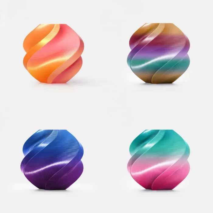 bambu lab PLAbasic 5色セット Bambu Lab PLA Silk Multi-Color 3D Printer Filament | GigaParts.com