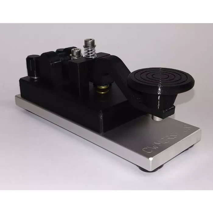 CW Morse Black Mini Bullseye Camel Key - Thumbnail 2