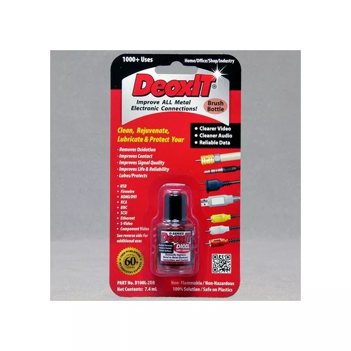 CAIG DeoxIT D100L Electric Cleaner Jar and Brush Applicator - Thumbnail 2