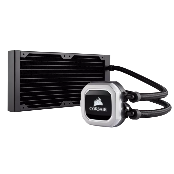 Corsair H100i PRO RGB Liquid CPU Cooler - Low Noise & High