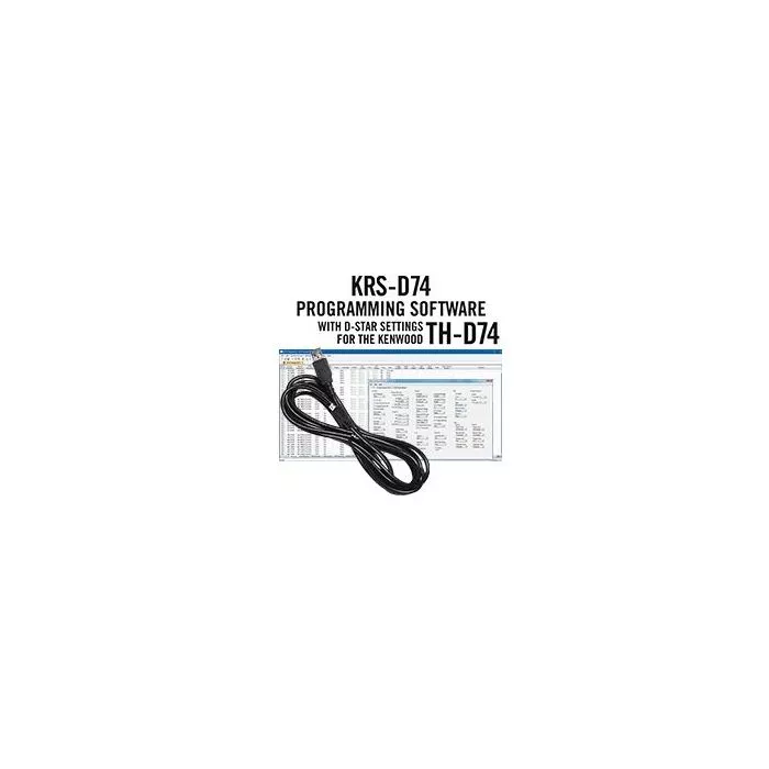KRS-D74 Programming Software and USB-MicroB for the Kenwood TH
