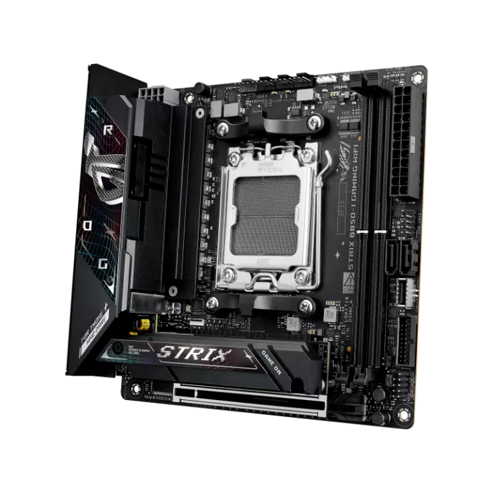 ASUS AMD AM5 AMD B850 Mini-ITX マザーボード ASUS ROG STRIX B850-I GAMING WIFI Mini-ITX Motherboard | GigaParts.com