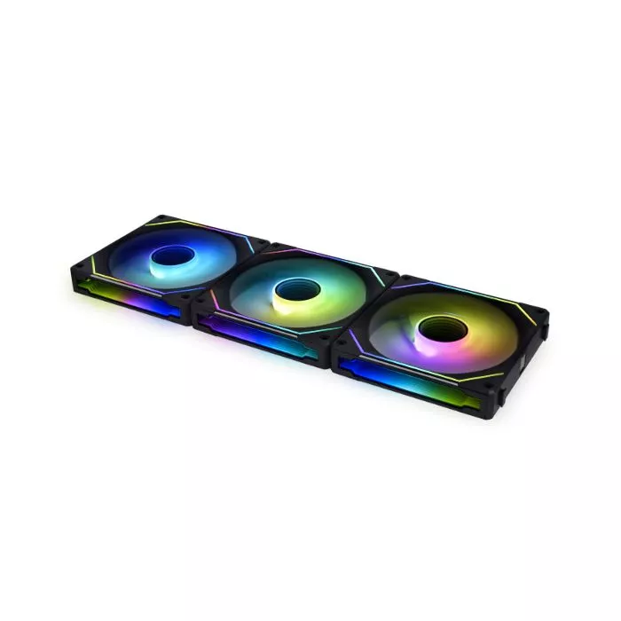 Lian Li UNI FAN SL120 ブラック3基セット Lian-Li UNI FAN SL120 Infinity 3pk - ARGB Case Fans | GigaParts.com