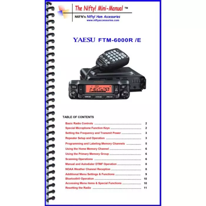 Nifty FTM-6000R Quick Reference Guide | Compact & Durable