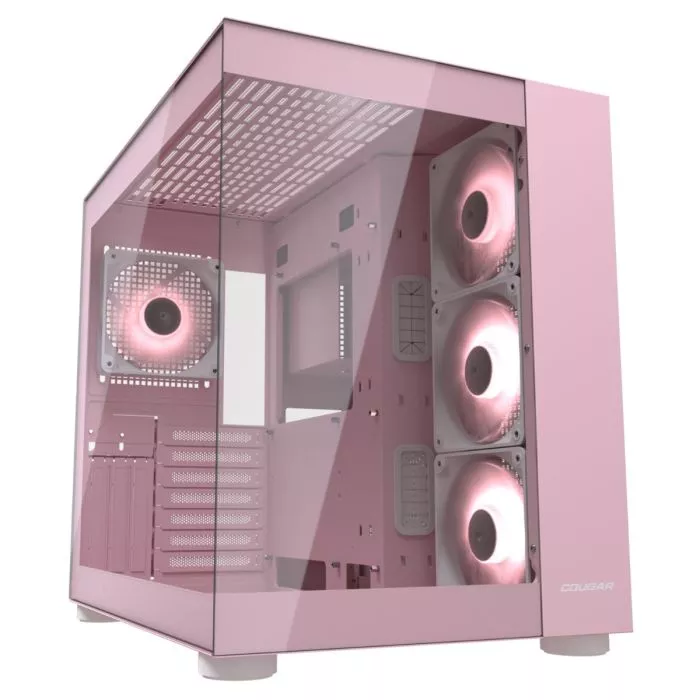Cougar FV150 RGB Pink Mid-Tower PC Chassis GigaParts.com