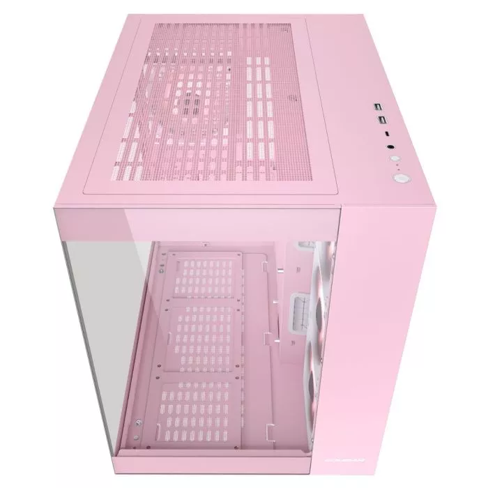 COUGAR クーガーFV150 RGB ピンク Cougar FV150 RGB Pink Mid-Tower PC Chassis GigaParts.com