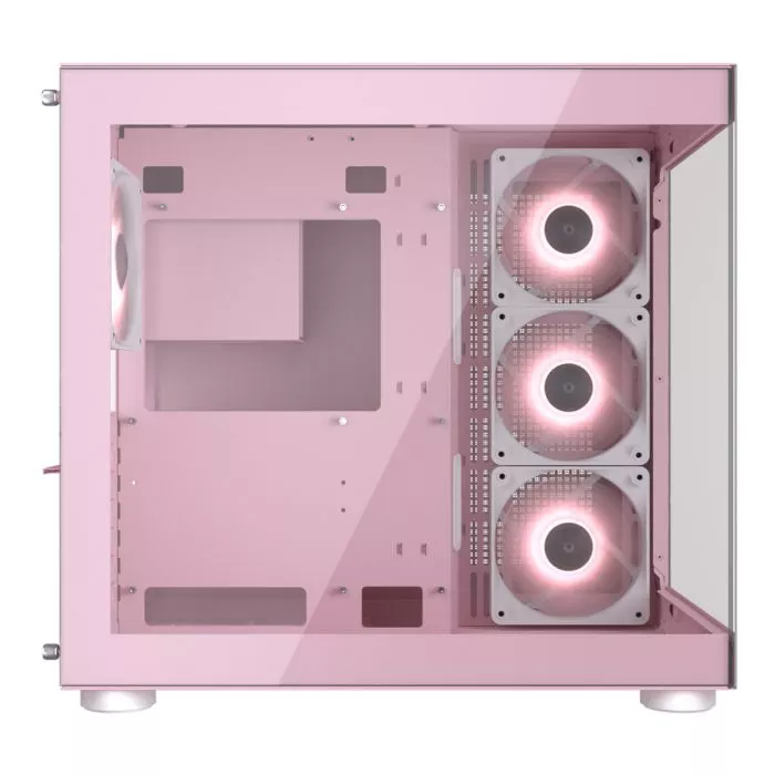COUGAR クーガーFV150 RGB ピンク Cougar FV150 RGB Pink Mid-Tower PC Chassis - Stylish