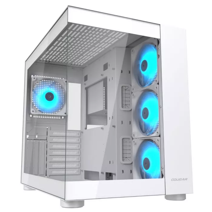 Cougar FV150 RGB White Mid-Tower Chassis - Sleek Design