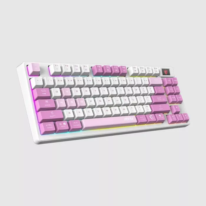 MSI FORGE GK600 TKL VIOLET Wireless Gaming Keyboard | GigaParts.com