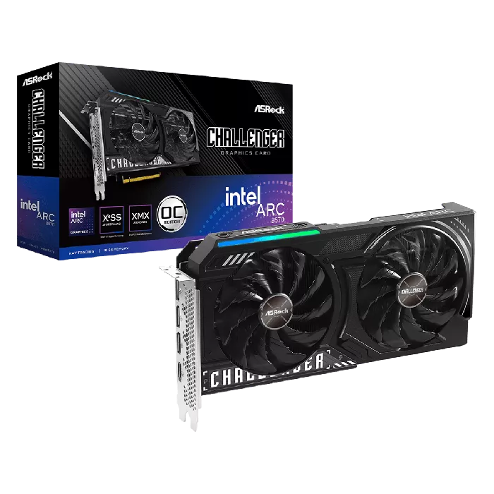 ASRock Intel Arc B570 Challenger - Thumbnail 4