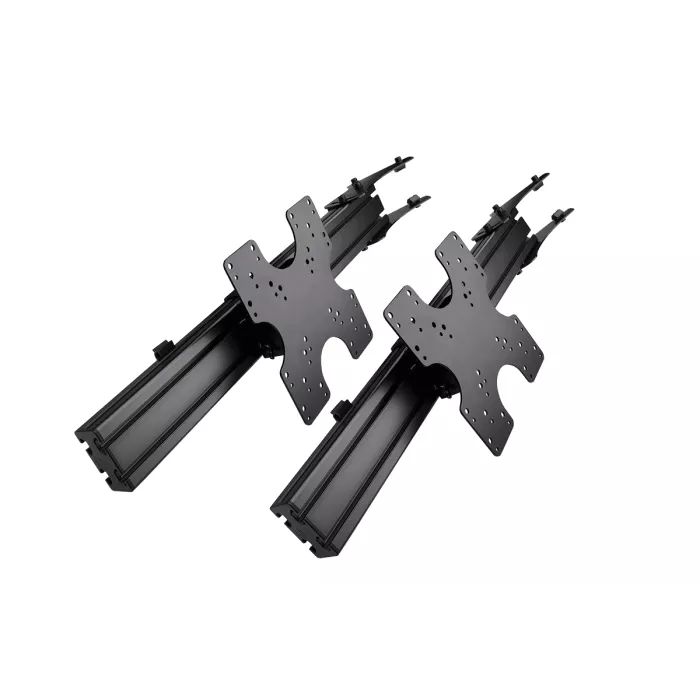 Next Level Racing トリプルモニタースタンド Elite Freestanding Triple Monitor Stand Add-on - Black Edition