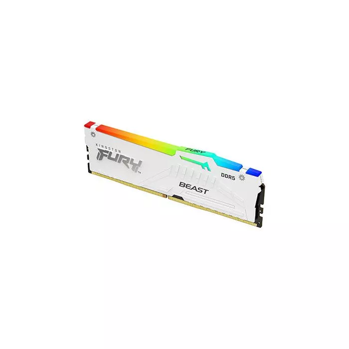 Kingston FURY Beast 64GB DDR5 6000MHz White RGB Kit | GigaParts.com