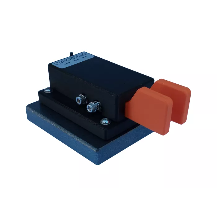 CW Morse Orange Double Paddle Key - Lightning Fast Action