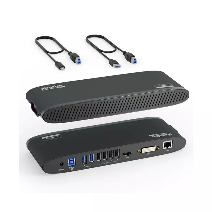 Plugable USB 3.0 Universal Docking Station UD-3900H | GigaParts.com