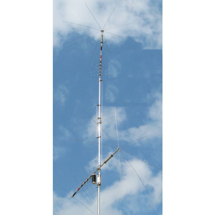 MFJ-1799X Vertical Stealth Antenna 1/2 Wave vertical Ant 40,30,20,17,15,12,10,6 and 2M