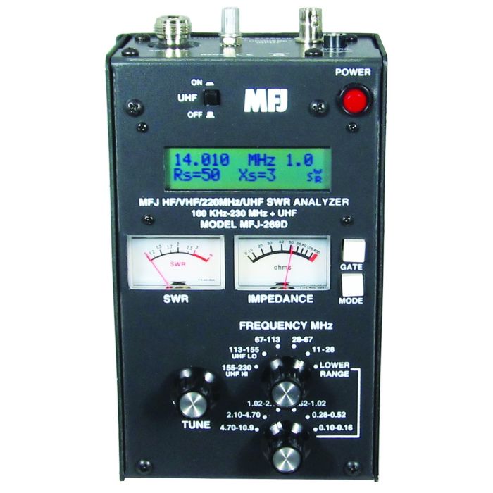 MFJ-269DPro HF/VHF/UHF SWR Analyzer 430 to 520 MHz MFJ-269DPro HF/VHF/UHF SWR Analyzer 430 to 520 MHz